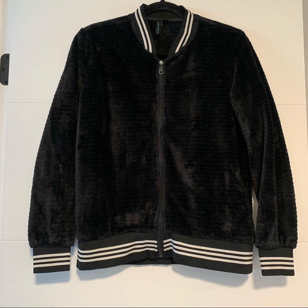 Cynthia Rowley | Fuzzy Lightweight Bomber-Style Jacket